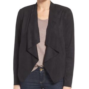 Kut from the Kloth Tayanita Vegas Suede Drape Front Jacket, Size XL